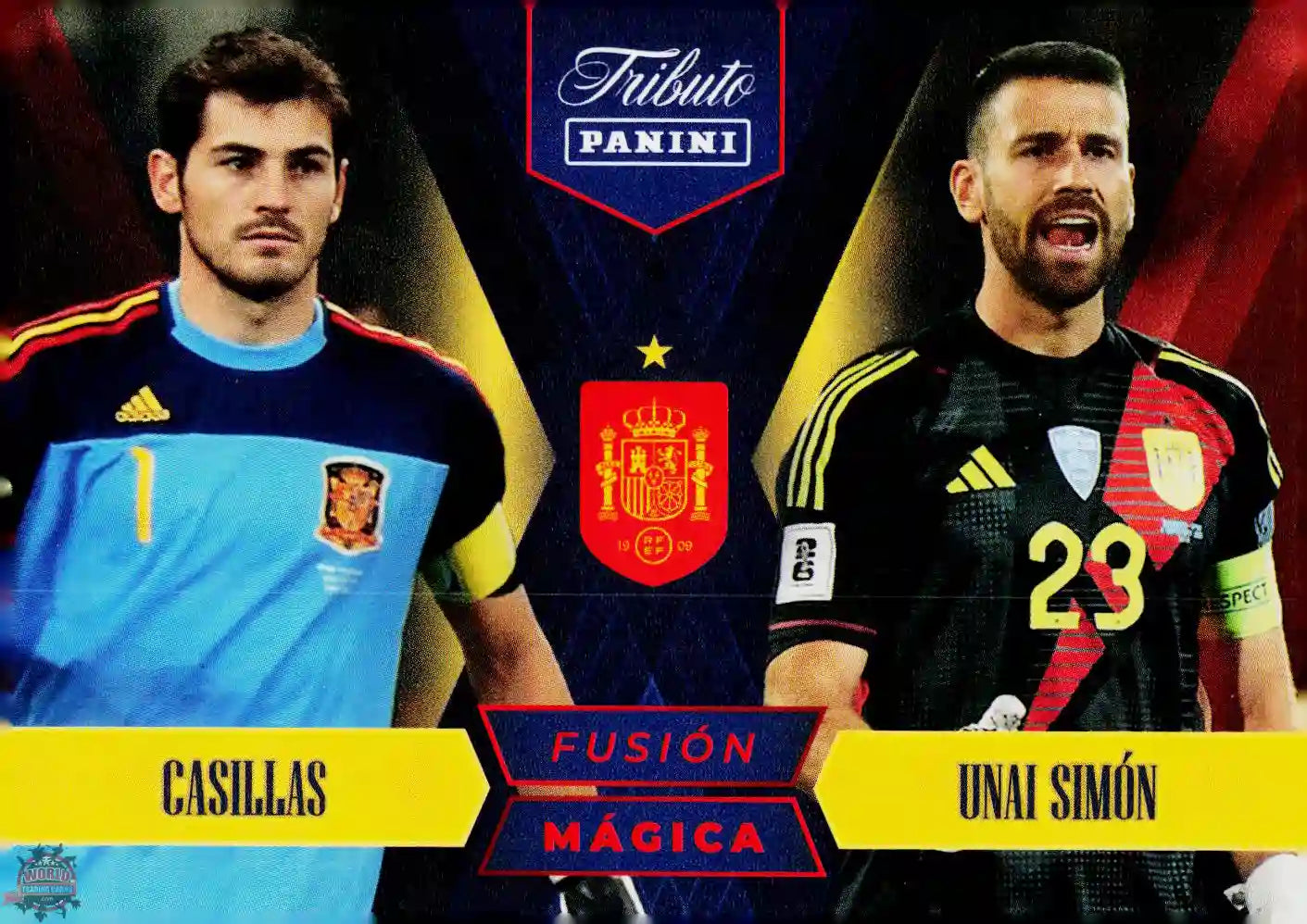 #PTBESP/82 | Panini | Tributo España | Vamos Campeones | 2026 | FUSION MAGICA | Casillas / Unai Simon