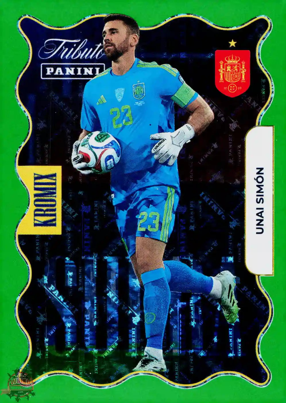 #PTBESP/KV71 | Panini | Tributo España | Vamos Campeones | 2026 | PARALLELS SUPRA KROMIX GREEN | Unai Simon