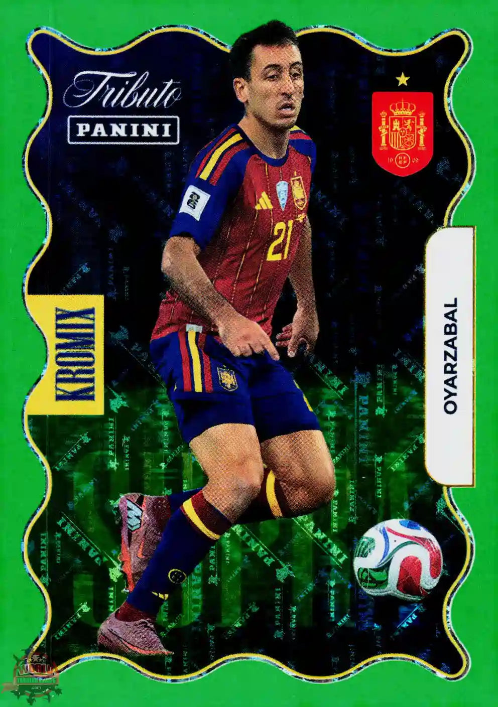 #PTBESP/KV80 | Panini | Tributo España | Vamos Campeones | 2026 | PARALLELS SUPRA KROMIX GREEN | Oyarzabal