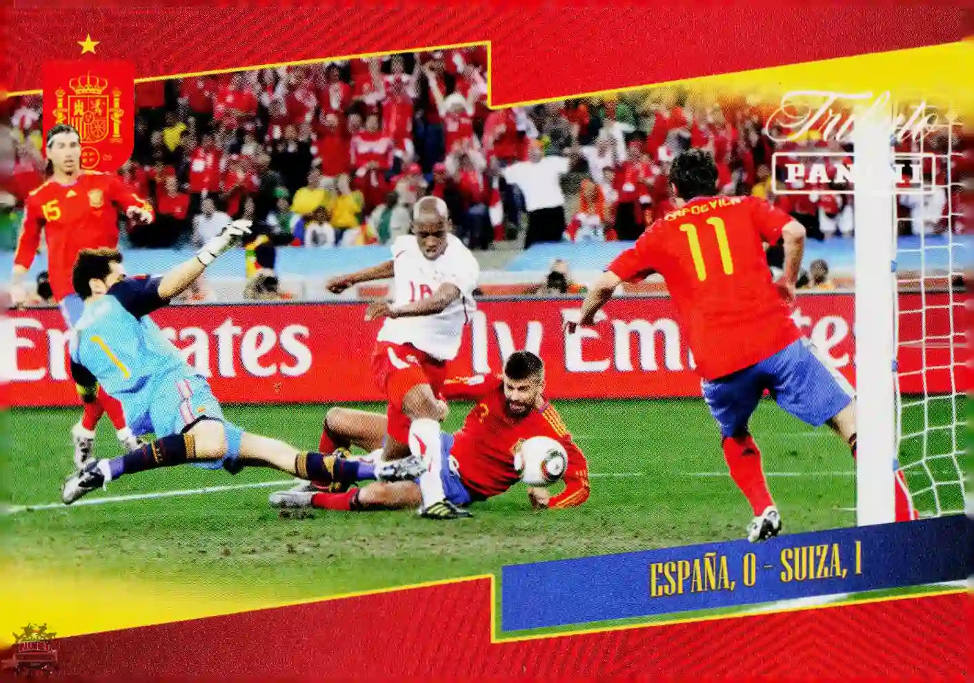 #PTBESP/25 | Panini | Tributo España | Vamos Campeones | 2026 | Sudafrica 2010 | España 0 - Suiza 1