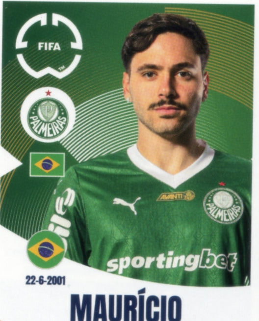 Panini Club World Cup 2025 #013 - Mauricio (SE Palmeiras)