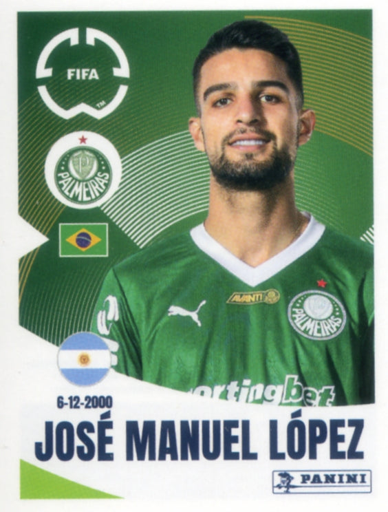 Panini Club World Cup 2025 #020 - José Manuel López (SE Palmeiras)