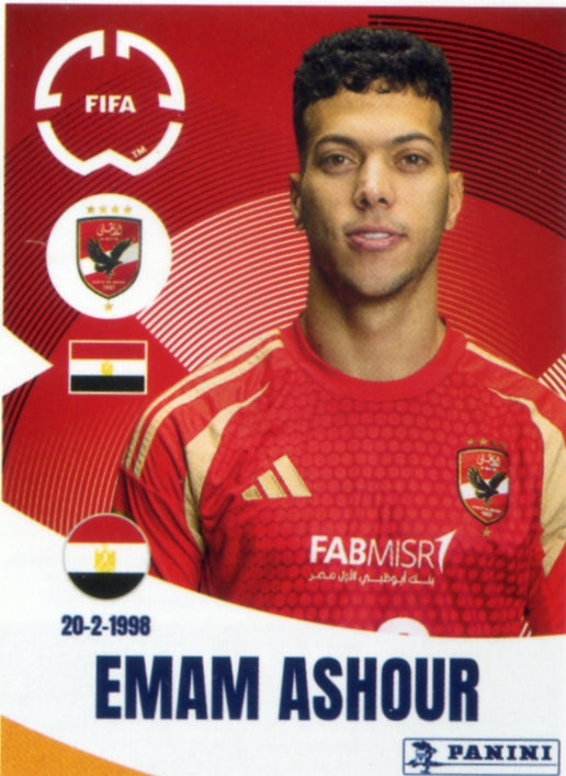 Panini Club World Cup 2025 #048 - Emam Ashour (Al Ahly FC)