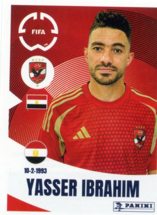 Panini Club World Cup 2025 #045 - Yasser Ibrahim (Al Ahly FC)