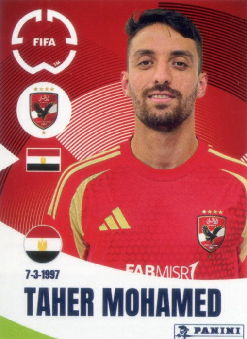 Panini Club World Cup 2025 #057 - Taher Mohamed (Al Ahly FC)