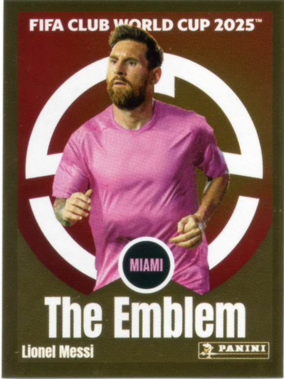 Panini Club World Cup 2025 #059 - Lionel Messi - The Emblem (Inter Miami CF)