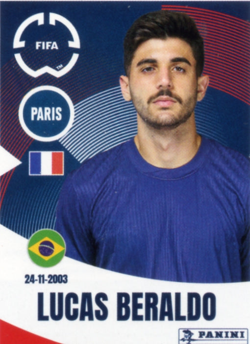 Panini Club World Cup 2025 #067 - Lucas Beraldo (Paris Saint-Germain)