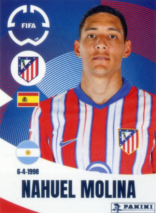 Panini Club World Cup 2025 #083 - Nahuel Molina (Atlético de Madrid)