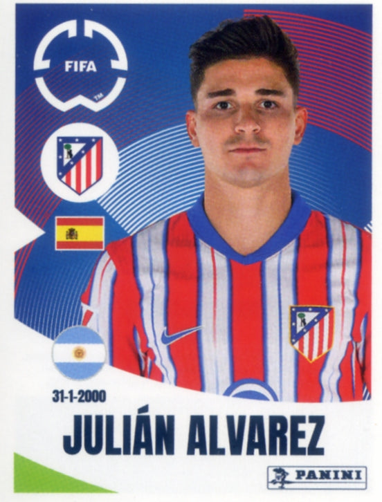 Panini Club World Cup 2025 #090 - Julián Alvarez (Atlético de Madrid)