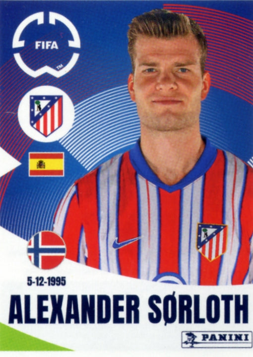 Panini Club World Cup 2025 #095 - Alexander Sørloth (Atlético de Madrid)