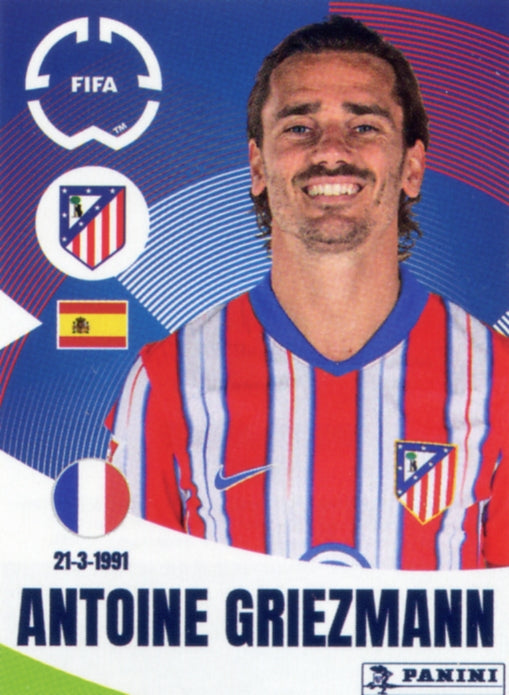 Panini Club World Cup 2025 #093 - Antoine Griezmann (Atlético de Madrid)