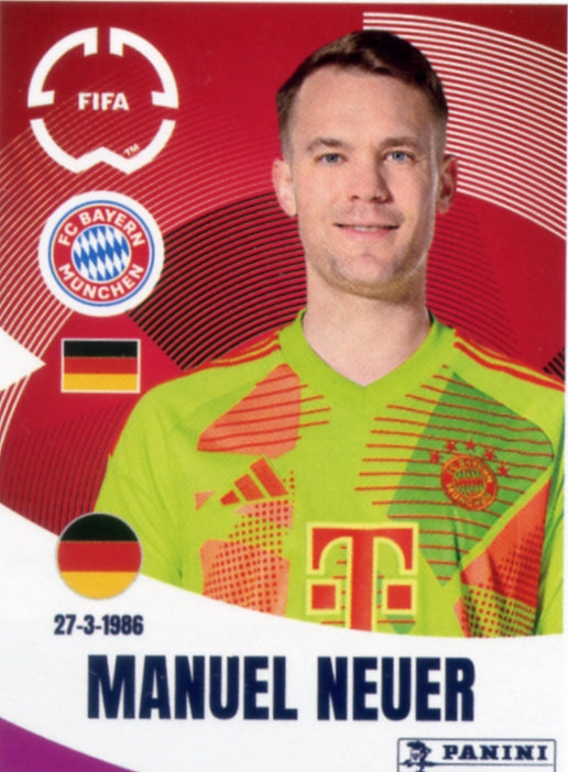 Panini Club World Cup 2025 #120 - Manuel Neuer (FC Bayern Munich)