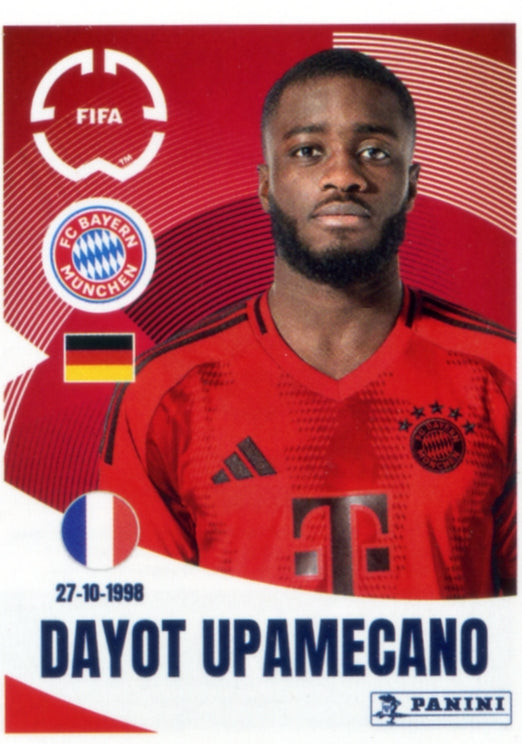 Panini Club World Cup 2025 #122 - Dayot Upamecano (FC Bayern Munich)
