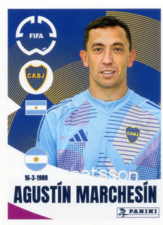 Panini Club World Cup 2025 #156 - Agustín Marchesín (CA Boca Juniors)
