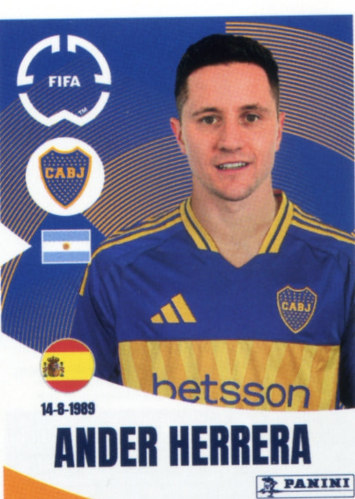 Panini Club World Cup 2025 #163 - Ander Herrera (CA Boca Juniors)