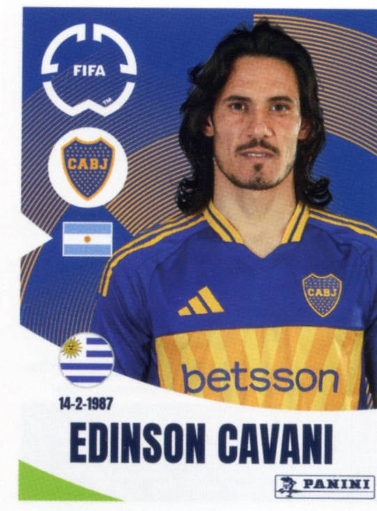 Panini Club World Cup 2025 #170 - Edinson Cavani (CA Boca Juniors)