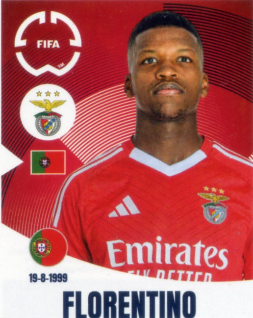 Panini Club World Cup 2025 #182 - Florentino Luís (SL Benfica)