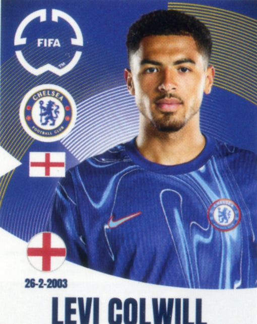 Panini Club World Cup 2025 #229 - Levi Colwill (Chelsea FC)