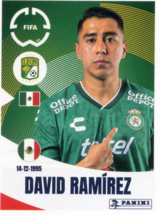 Panini Club World Cup 2025 #250 - David Ramírez (Club León)