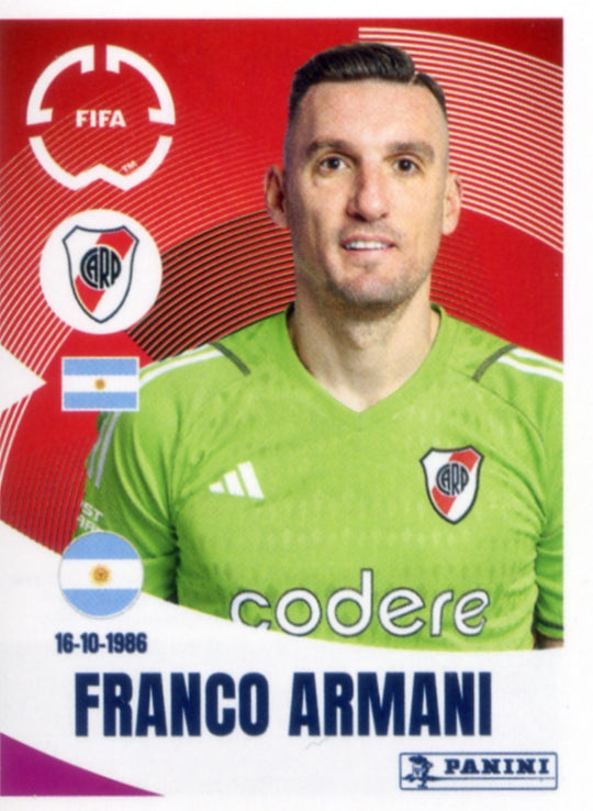 Panini Club World Cup 2025 #264 - Franco Armani (CA River Plate)