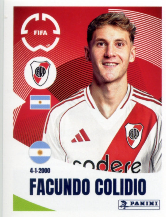 Panini Club World Cup 2025 #278 - Facundo Colidio (CA River Plate)