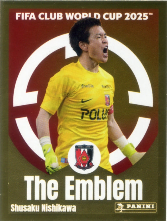 Panini Club World Cup 2025 #292 - Shusaku Nishikawa - The Emblem (Urawa Red Diamonds)