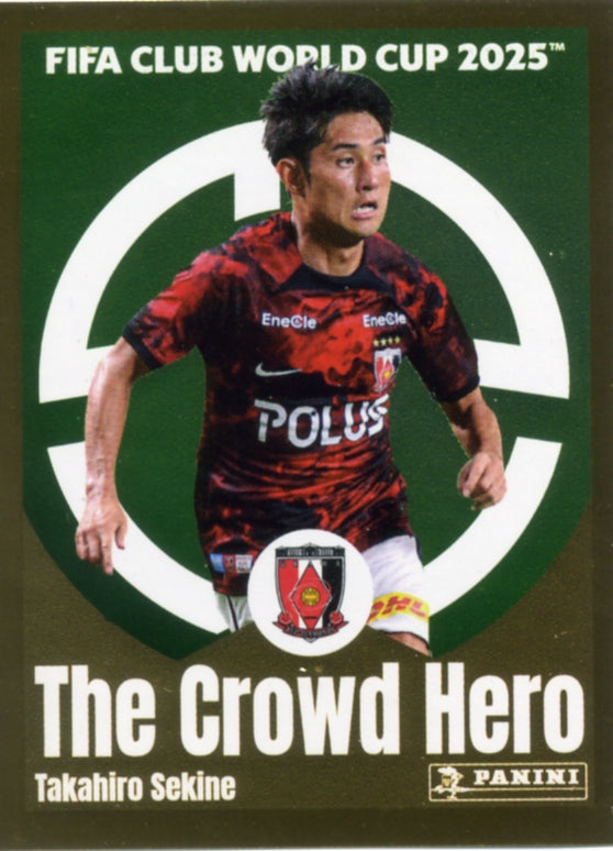 Panini Club World Cup 2025 #298 - Takahiro Sekine - The Crowd Hero (Urawa Red Diamonds)