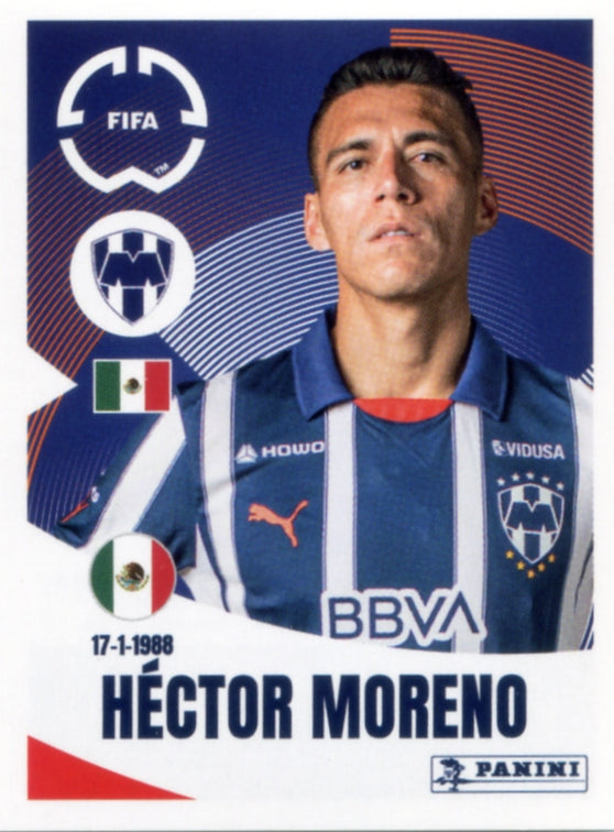 Panini Club World Cup 2025 #305 - Héctor Moreno (CF Monterrey)