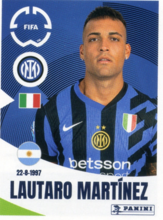 Panini Club World Cup 2025 #332 - Lautaro Martínez (FC Inter Milan)