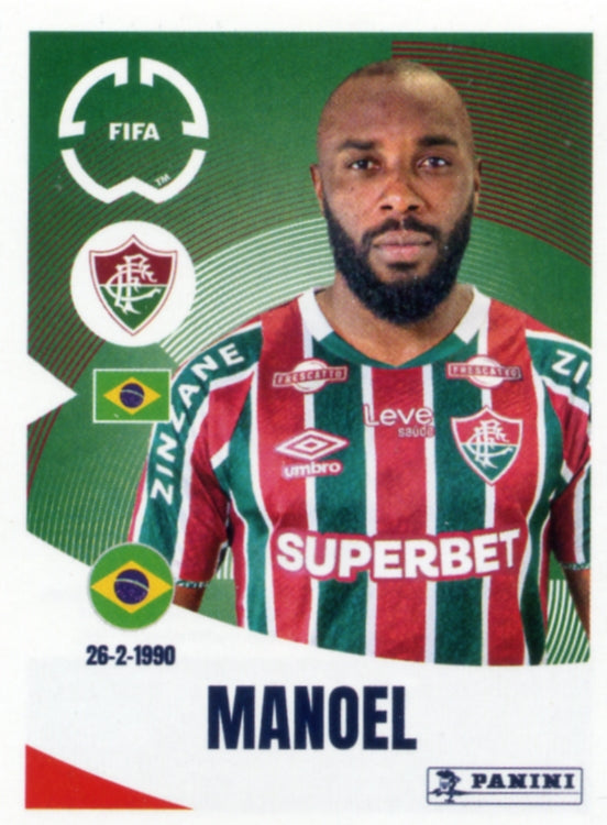 Panini Club World Cup 2025 #338 - Manoel (Fluminense FC)