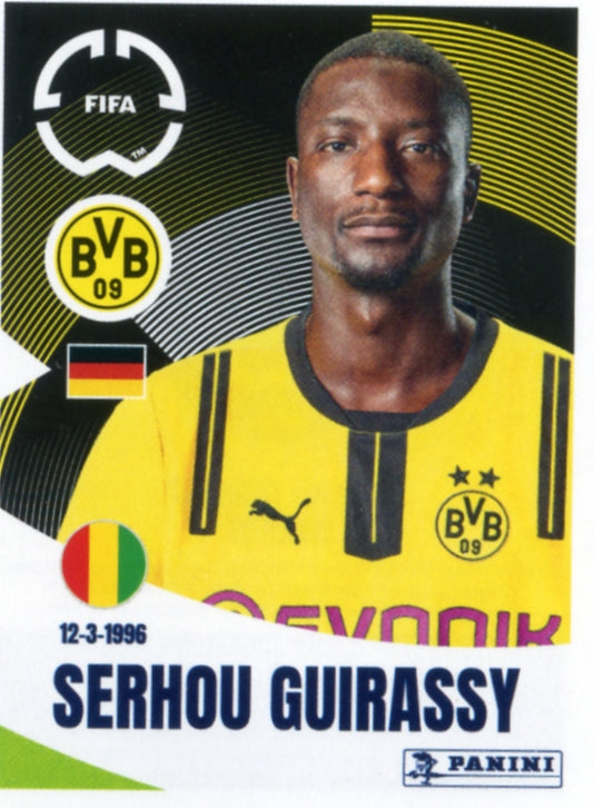 Panini Club World Cup 2025 #365 - Serhou Guirassy (Borussia Dortmund)