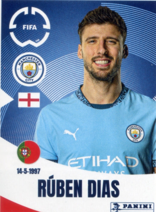 Panini Club World Cup 2025 #409 - Rúben Dias (Manchester City)