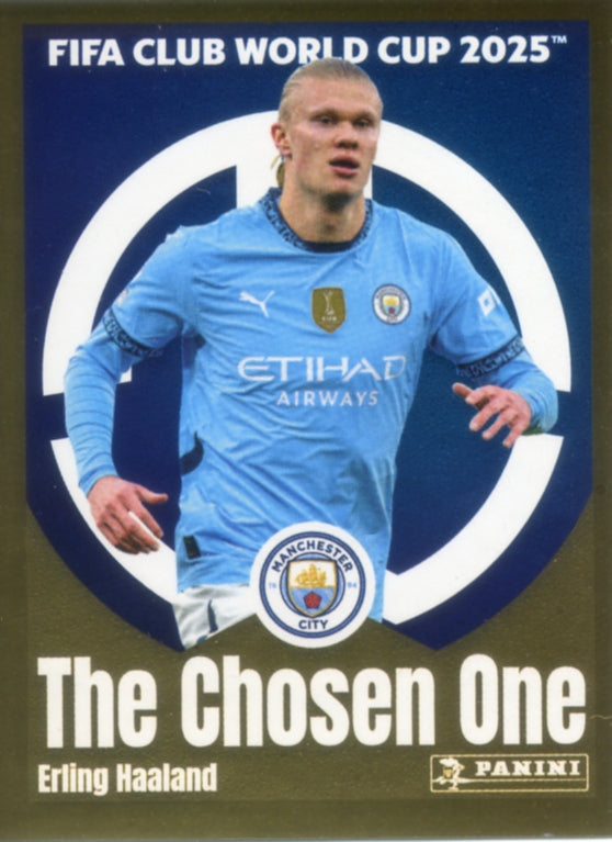 Panini Club World Cup 2025 #421 - Erling Haaland - The Chosen One (Manchester City)