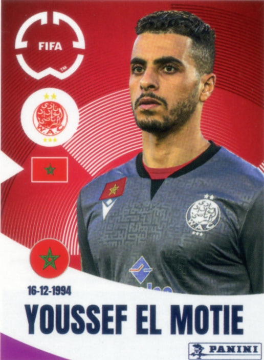 Panini Club World Cup 2025 #426 - Youssef El Motie (Wydad AC)