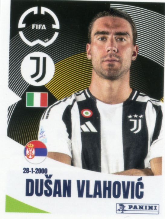 Panini Club World Cup 2025 #474 - Dušan Vlahovic (Juventus FC)