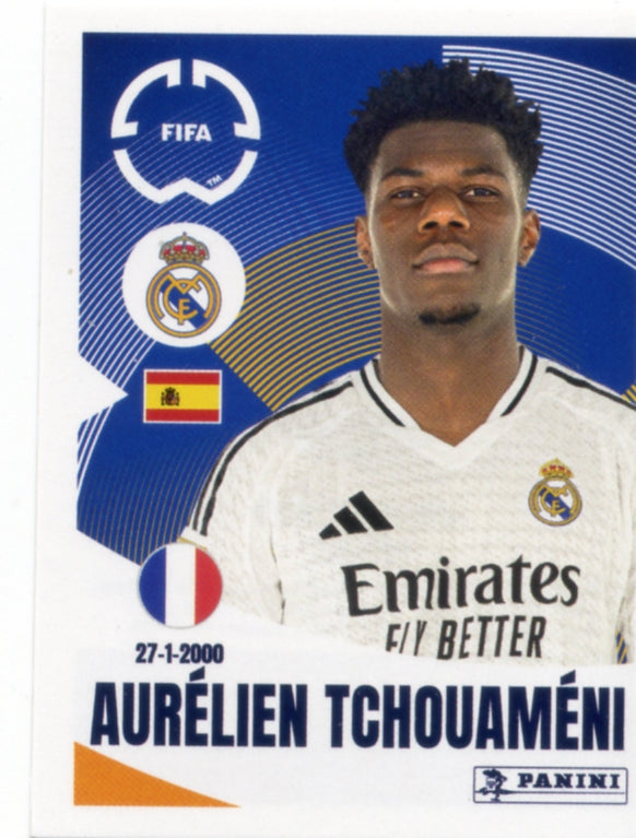 Panini Club World Cup 2025 #486 - Aurélien Tchouaméni (Real Madrid)
