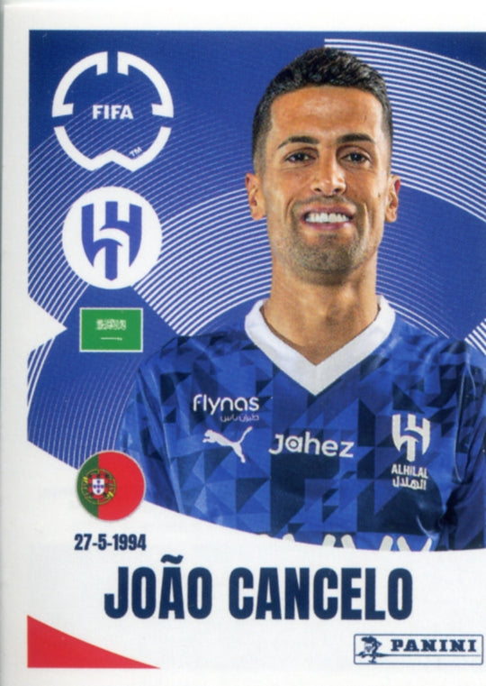 Panini Club World Cup 2025 #499 - João Cancelo (Al-Hilal)