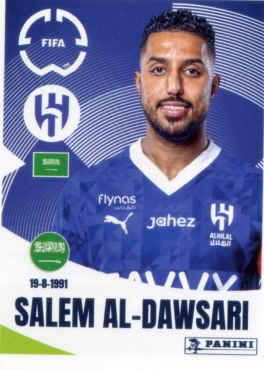 Panini Club World Cup 2025 #513 - Salem Al-Dawsari (Al-Hilal)
