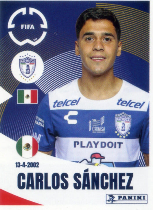 Panini Club World Cup 2025 #521 - Carlos Sánchez (CF Pachuca)