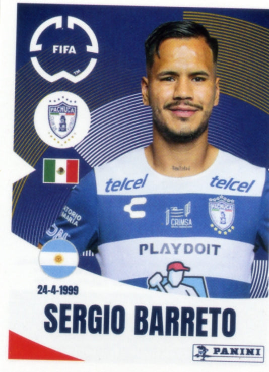 Panini Club World Cup 2025 #518 - Sergio Barreto (CF Pachuca)