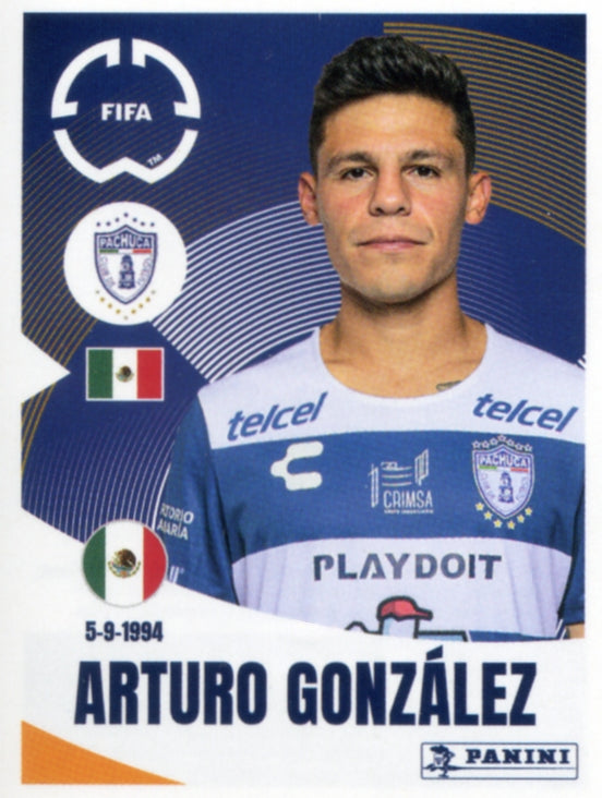 Panini Club World Cup 2025 #527 - Arturo González (CF Pachuca)