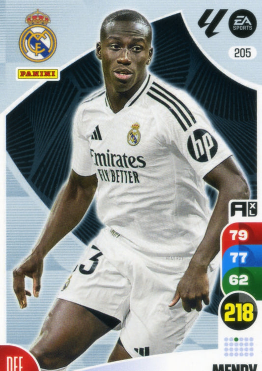 Panini Adrenalyn XL La Liga 2024/2025 - #205 - MENDY - REAL MADRID - 1ª Edición, Cromo RAW