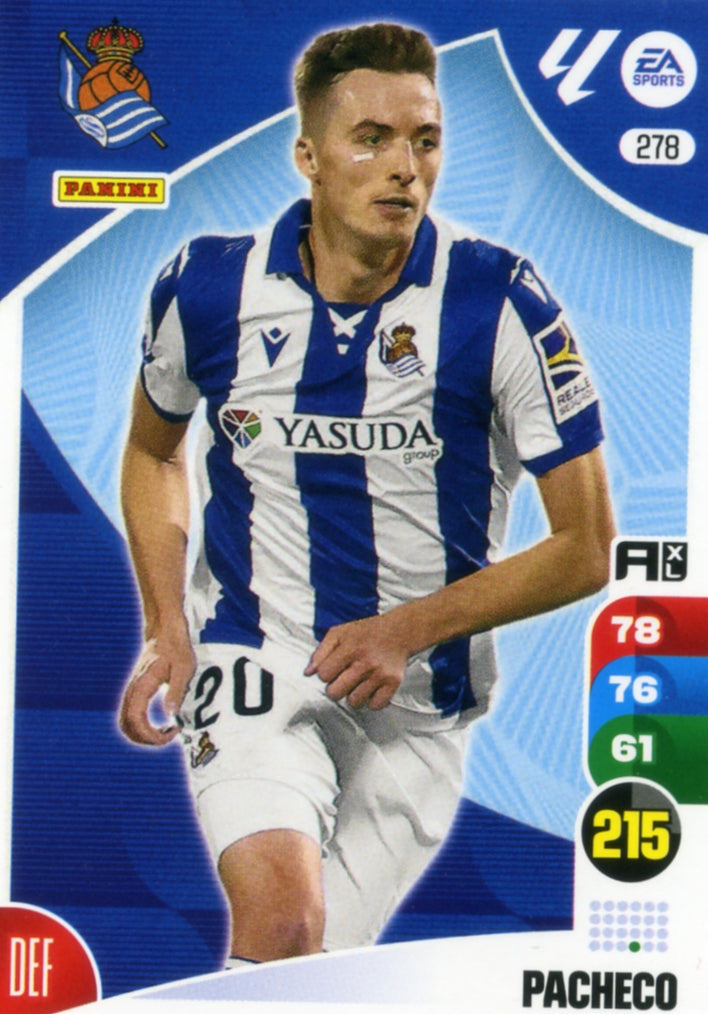 Panini Adrenalyn XL La Liga 2024/2025 - #278. Pacheco - Real Sociedad - 1st Edition, RAW Card