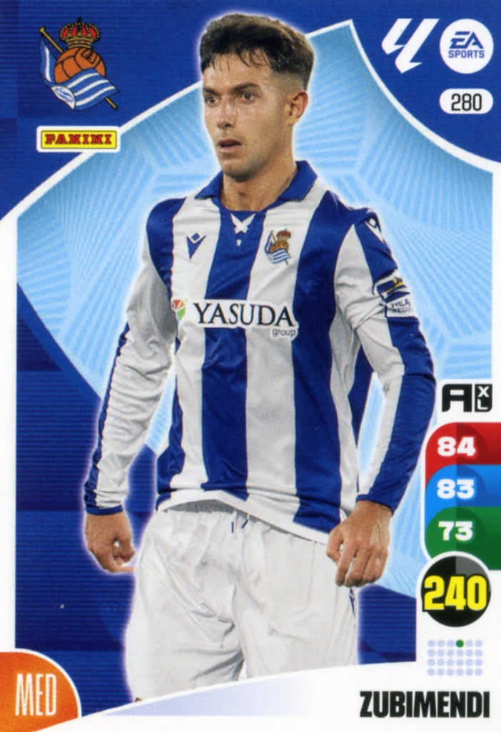 Panini Adrenalyn XL La Liga 2024/2025 - #280. Zubimendi - Real Sociedad - 1st Edition, RAW Chrome
