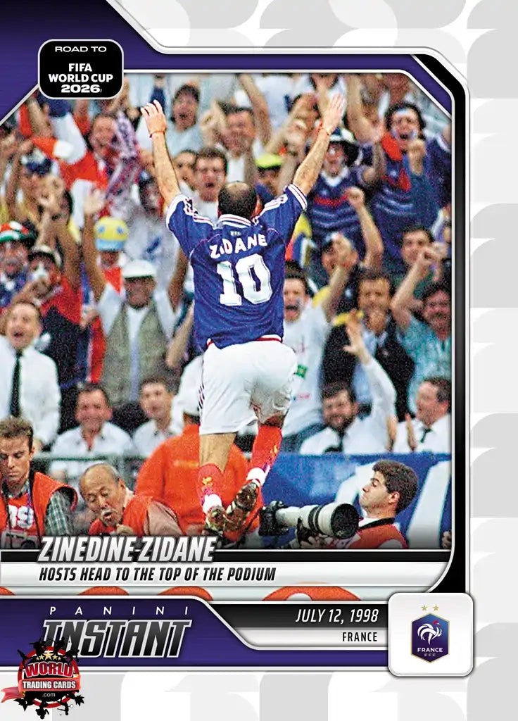 RTWC031 | Panini | Road to FIFA World Cup | 2026 | PANINI INSTANT | Zidane | Base | Exclusive USA | Limited Editions | PREORDEN