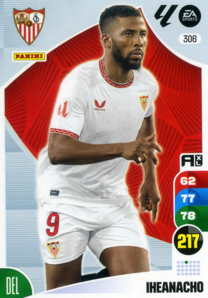 Panini Adrenalyn XL La Liga 2024/2025 - #306. Iheanacho - Seville - 1st Edition, RAW Chrome