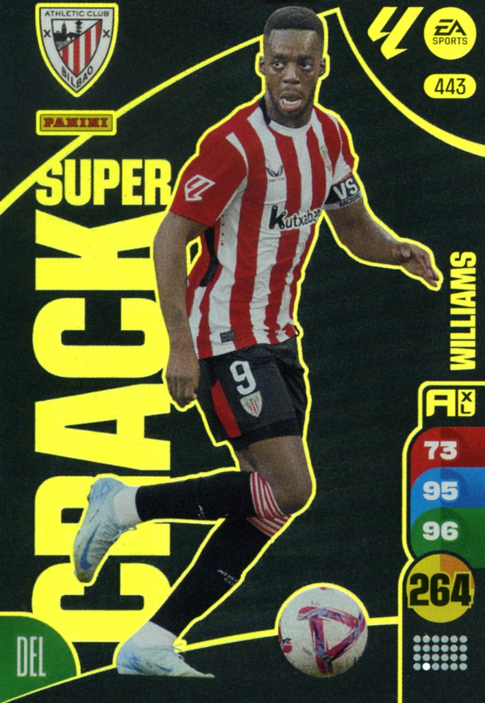 Panini Adrenalyn XL La Liga 2024/2025 - #443 - SUPER CRACK - IÑAKI WILLIAMS - 1st Edition, RAW Card
