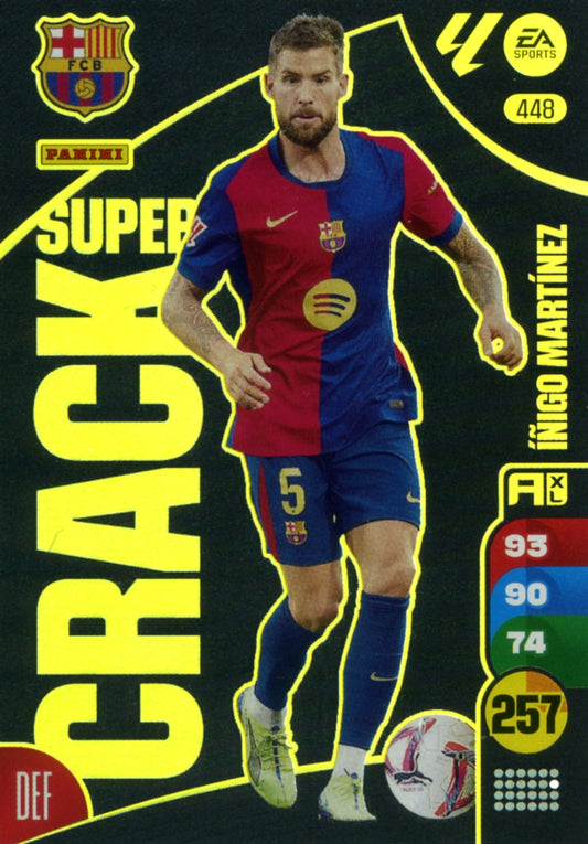 Panini Adrenalyn XL La Liga 2024/2025 - #448 - SUPER CRACK - IÑIGO MARTINEZ - 1ª Edición, Cromo RAW