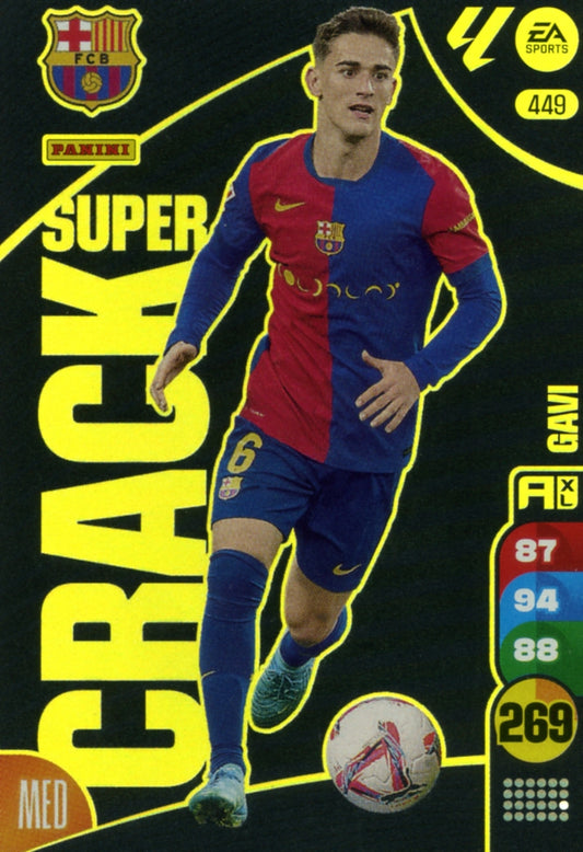 Panini Adrenalyn XL La Liga 2024/2025 - #449 - SUPER CRACK - GAVI - 1ª Edición, Cromo RAW