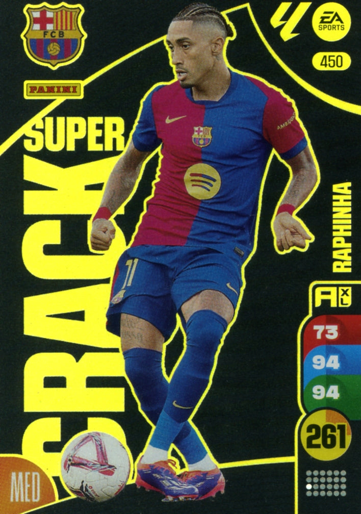Panini Adrenalyn XL La Liga 2024/2025 - #450 - SUPER CRACK - RAPHINHA - 1ª Edición, Cromo RAW